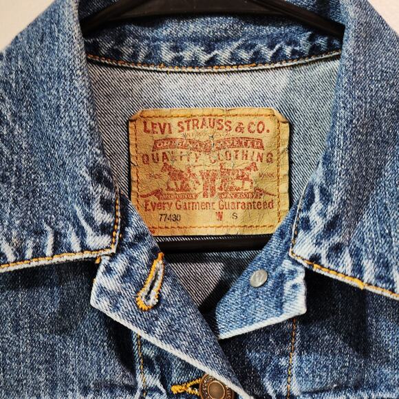 Yeshua The Lion of Judah Custom Upcycled Jean Jacket, Women's S - Picture 4 of 4